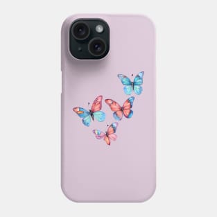 Colorful Monarch Butterfly Pattern in Watercolor Phone Case