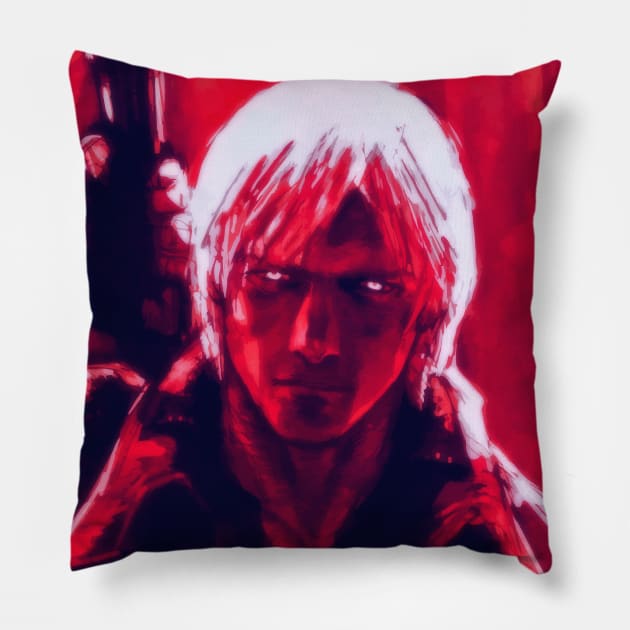 Devil Hunter Pillow by winsarcade