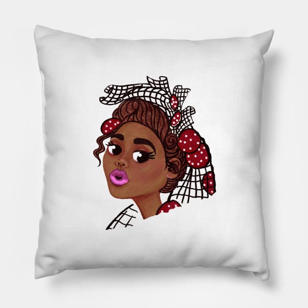 fashion mulatto Pillow by tetiana12.art