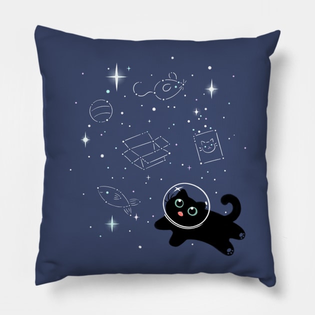 Catstronaut Pillow by Starling