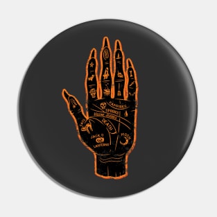 Halloween Palmistry Pin