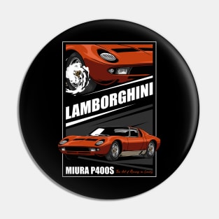 Vintage Miura Exotic Car Pin