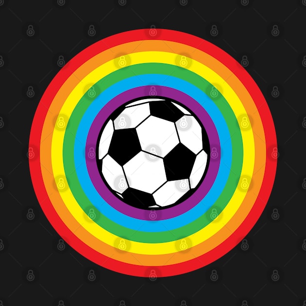 Rainbow Soccer Ball by Flippin' Sweet Gear