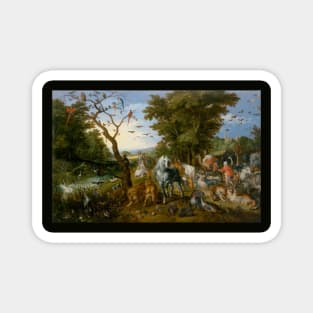 The Entry of the Animals into Noah's Ark by Jan Brueghel the Elder Magnet