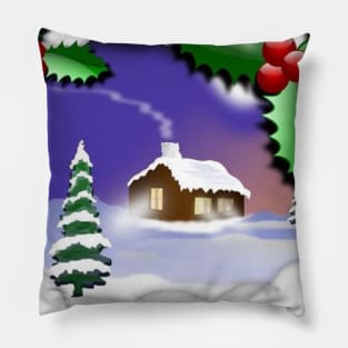 Christmas Winter Scenery Pillow