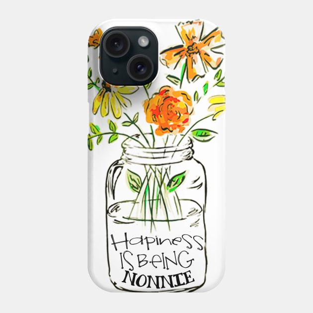 Happiness is being nonnie floral gift Phone Case by DoorTees