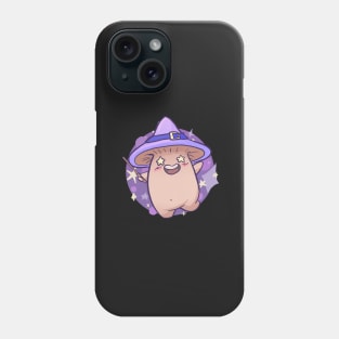 Mushroom witch - cute purple mushroom witch design Phone Case