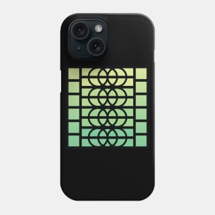 “Dimensional Rings” - V.6 Green - (Geometric Art) (Dimensions) - Doc Labs Phone Case