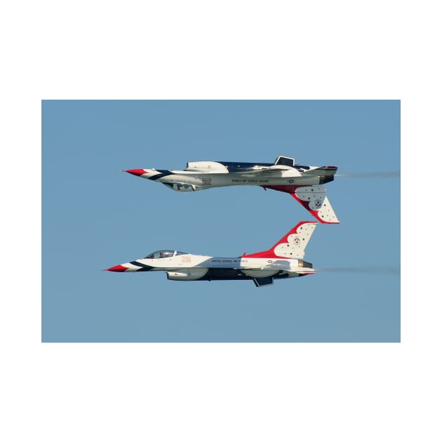 US Air Force Thunderbirds F-16 Fighting Falcons by CGJohnson