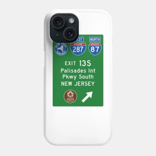 New York Thruway Northbound Exit 13S: Palisades Parkway to New Jersey Phone Case