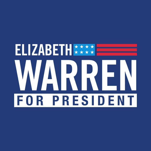 Elizabeth Warren US Flag by Calculated