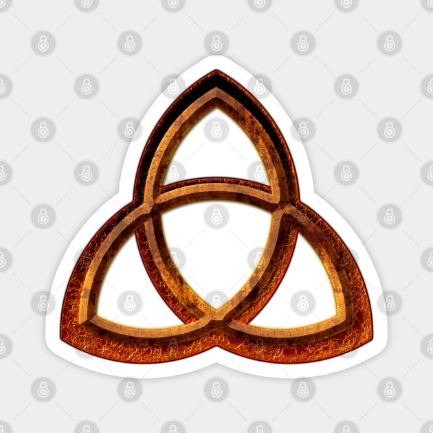 Fire triquetra Magnet by Sinmara