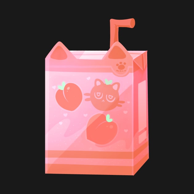 Peach Catto Milk by silly cattos