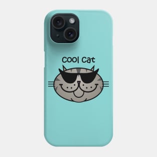 Cool Cat 2 - Grey Tabby Phone Case