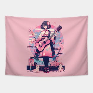 Guitar Girl # 1 Tapestry
