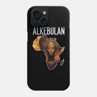 Shape Of Africa Map Alkebulan Melanin Gift T-Shirt Phone Case