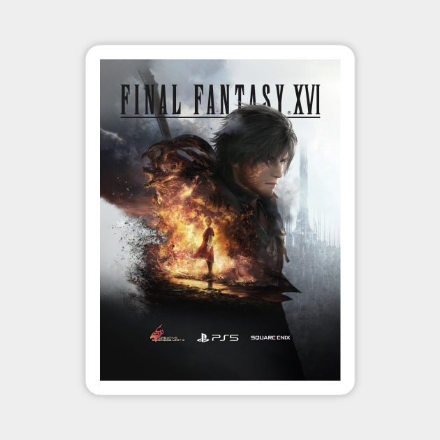 Final Fantasy XVI 16  fan art Magnet by charm3596