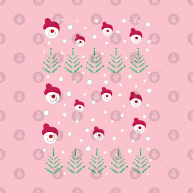 Snowman Christmas trees pattern by CindyS