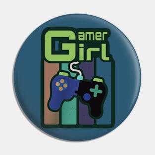 Gamer Girl Gamer Design Pin