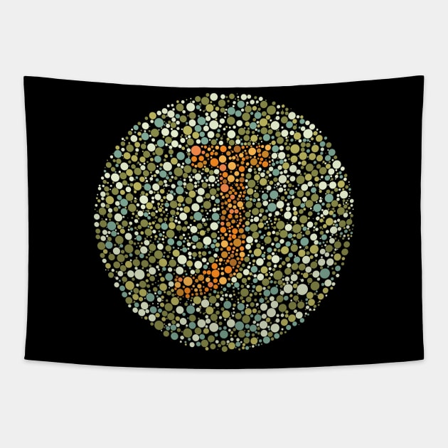 J Ishihara Test Tapestry by CorneaDesigns