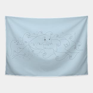 Line Monsters Tapestry