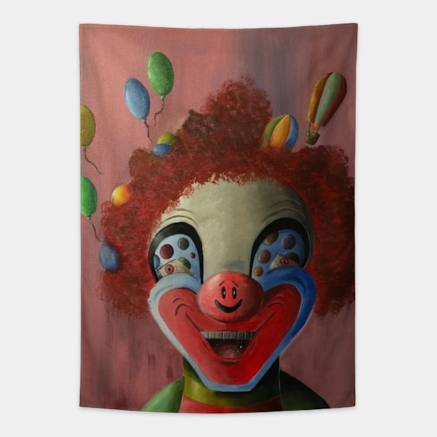 Funky Looking Clown Tapestry by ManolitoAguirre1990