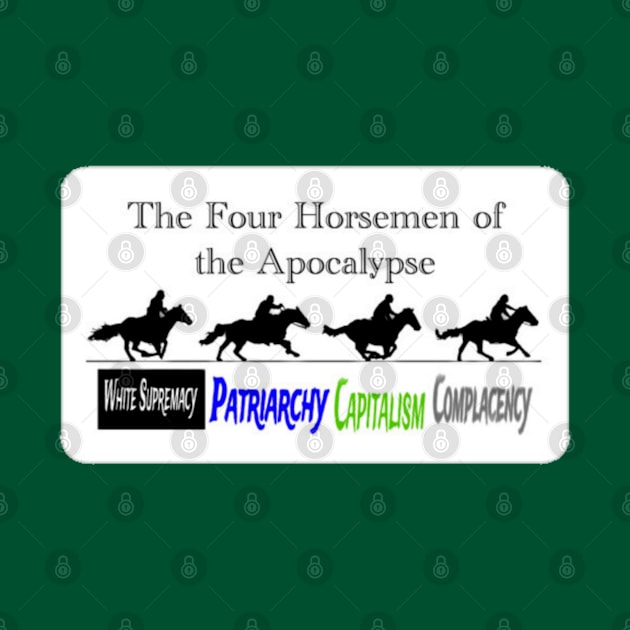 Four Horsemen of the Apocalypse - Sticker - Back by SubversiveWare