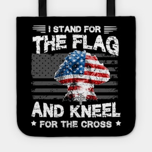 Poodles Dog Stand For The Flag Kneel For Fallen Tote