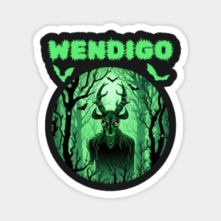 Wendigo Cryptid Halloween Magnet