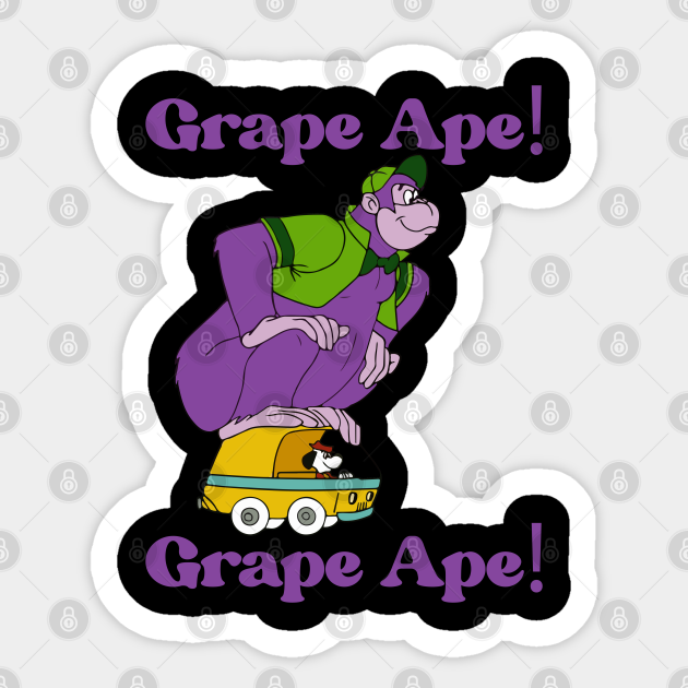 Grape Ape - Cartoons - Sticker | TeePublic Grape Ape - Cartoons - Sticker | TeePublic