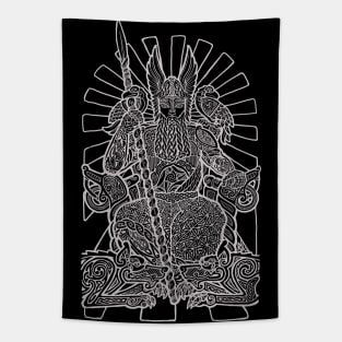 Viking God Odin - metal Tapestry