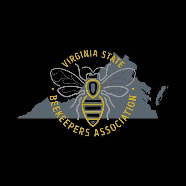 VSBA LOGO YELLOW LETTERING by Virginia State Beekeepers