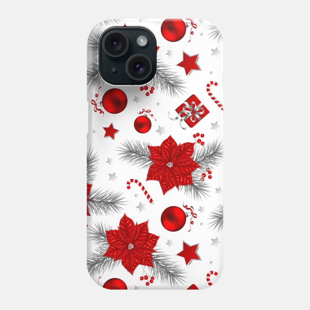 Christmas decoration pattern Phone Case by katerinamk