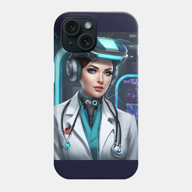 Futuristic doctor Phone Case by Spaceboyishere