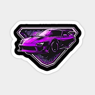 Purple car Magnet