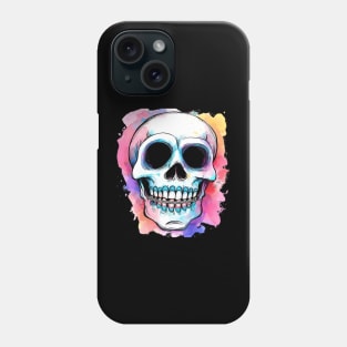 Smiling Skull with Braces | T Shirt Design Phone Case