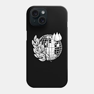 save earth icon, earth vintage hand drawing design Phone Case