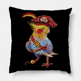 Parrot cockatiel bird pirate cockatiel lover Pillow