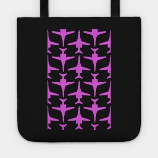 Rockwell B-1 Lancer - Pink & White Pattern Unswept Design Tote