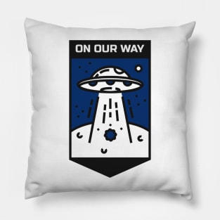 On our Way Alien Pillow