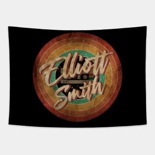 Elliott Smith Vintage Circle Art Tapestry