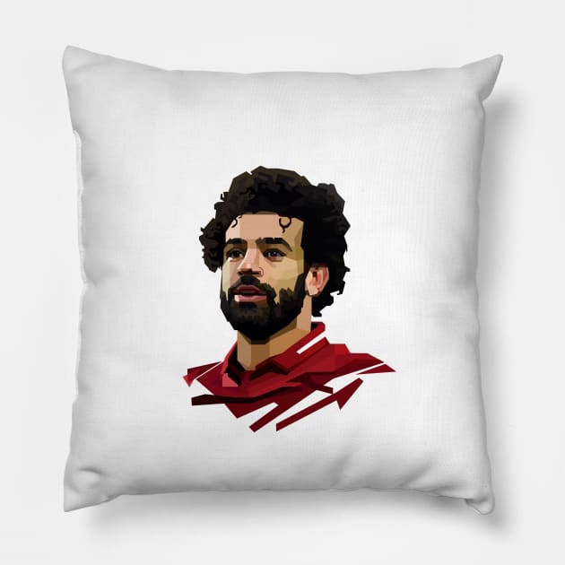 Mo Salah Skintone Art Pillow by wpapkoo