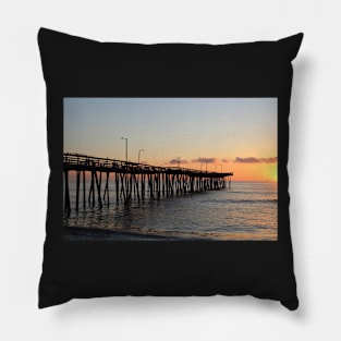 Virginia Beach Pier at Sunrise Pillow