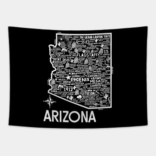 Arizona Map Tapestry