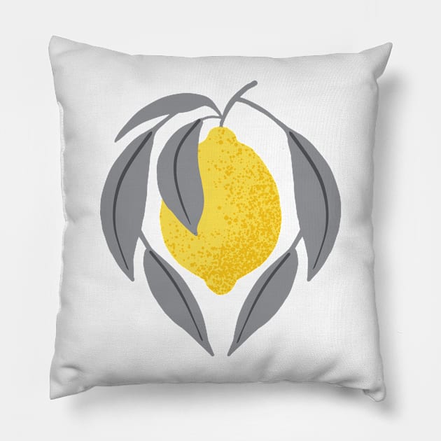 Sunny Lemon Pillow by Olooriel