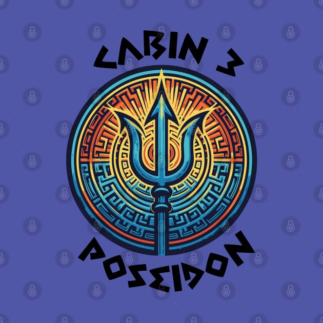 Cabin 3 Poseidon - The trident is Poseidon by whatyouareisbeautiful