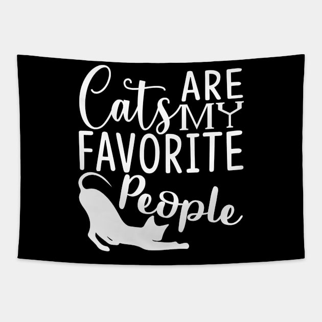 Cats are my favorite people Tapestry by Sabahmd