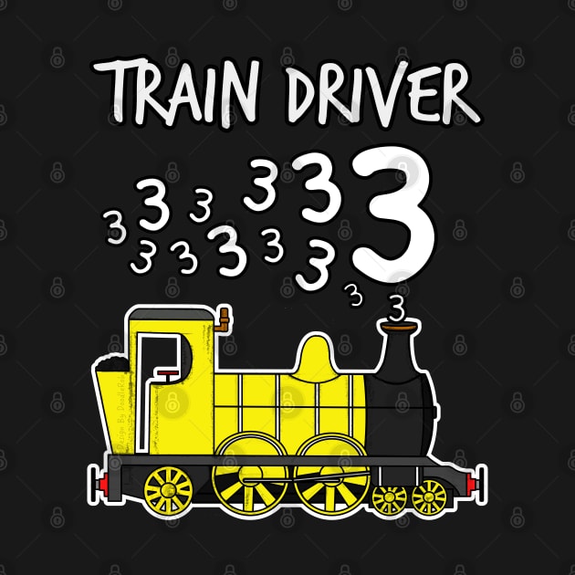 Train Driver 3 Year Old Kids Steam Engine by doodlerob