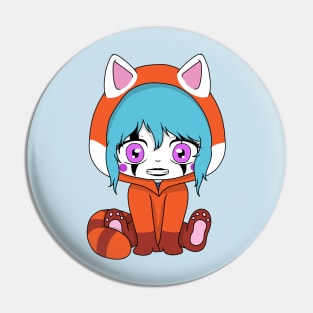 creepypasta red panda (candy cane) Pin