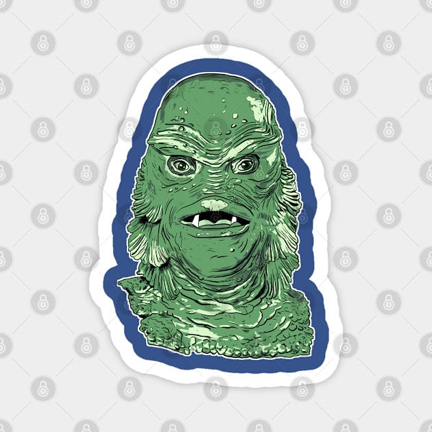 Creature from the Black Lagoon Magnet by Black Snow Comics